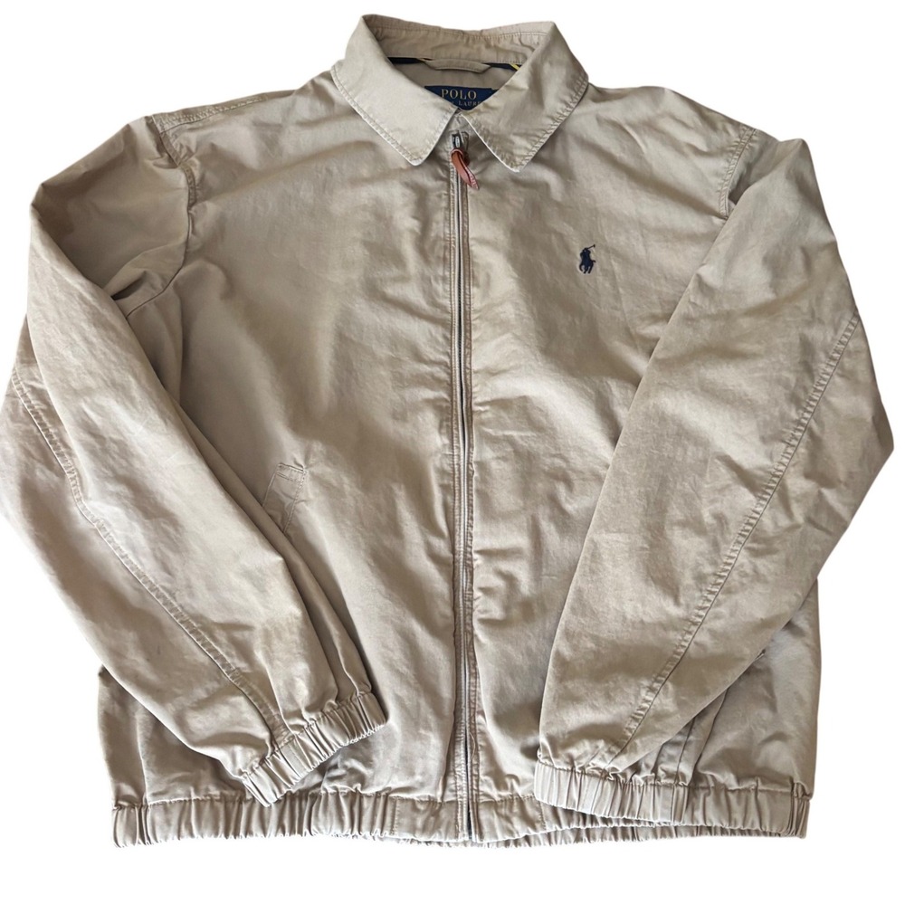 Polo Ralph Lauren | Mens Medium | Bi-Swing Windbreaker Jacket | Navy Pony Logo